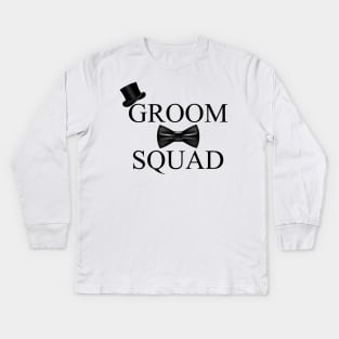 Groom Squad Design Kids Long Sleeve T-Shirt